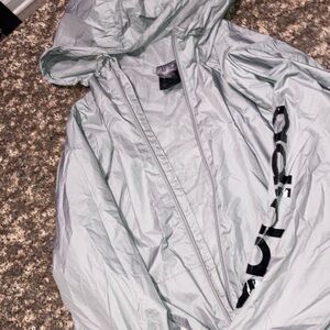 Adidas Light Gray Hooded Jacket
